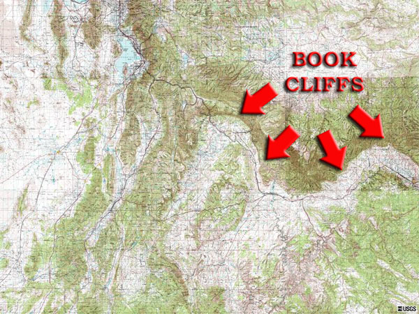 Book Cliffs Utah Map Book Cliffs Colorado Map Zip Code Map