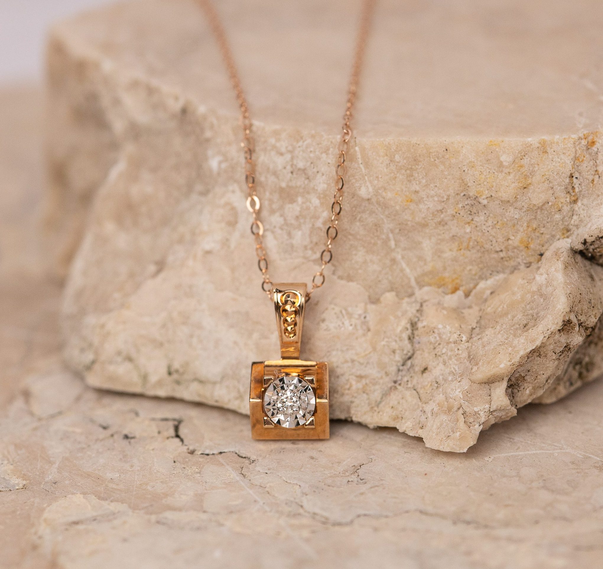 Diamond Illusion Necklace JS107NRG