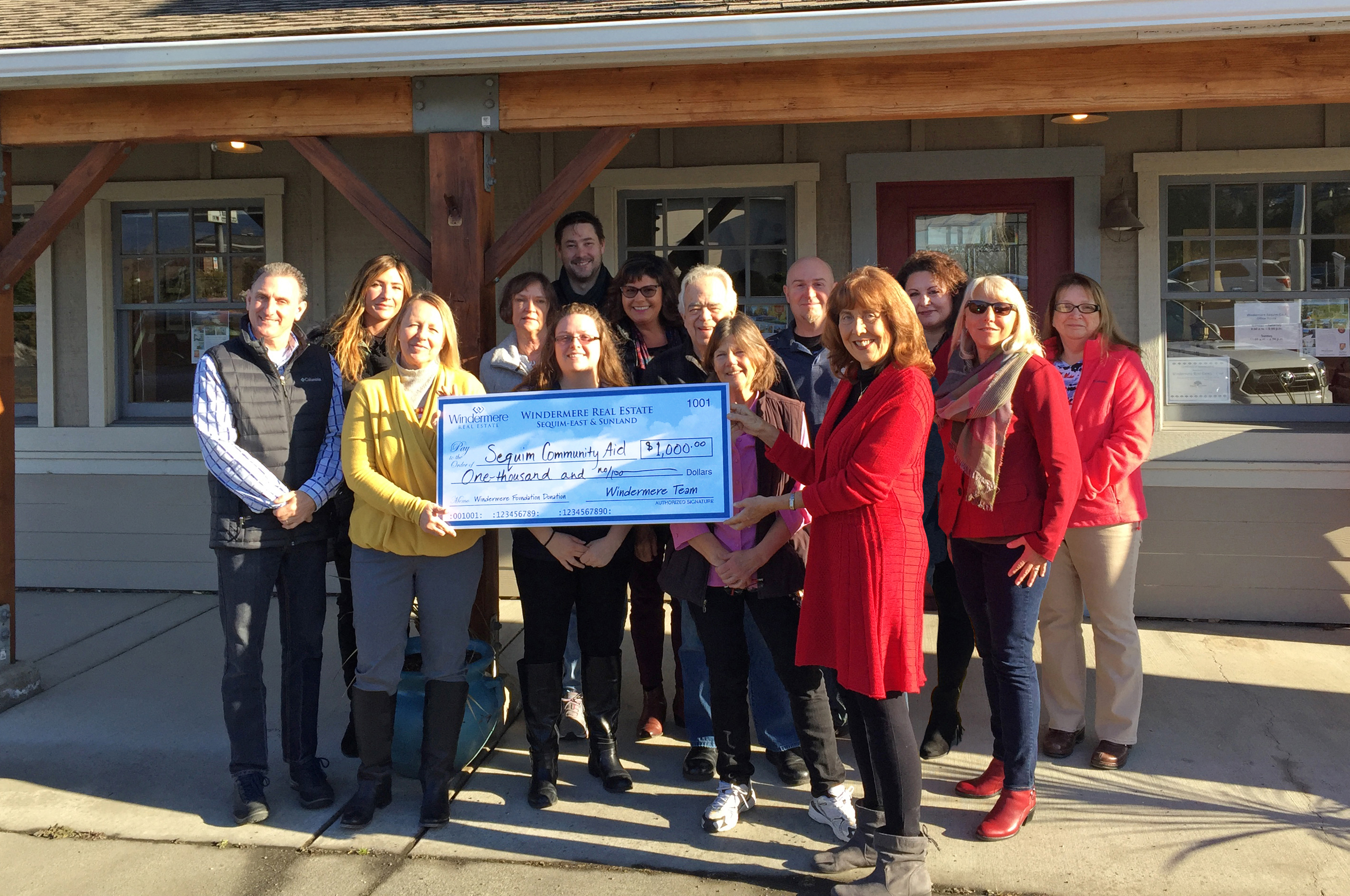 Sequim Community Aid Donation Windermere Real Estate/SequimEast
