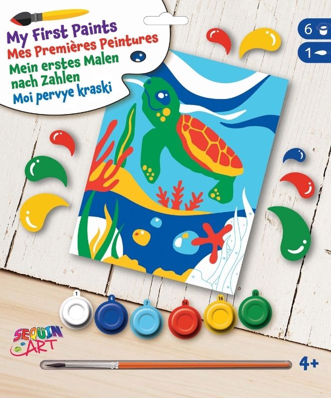 Turtle, My First Painting by Numbers Paint By Numbers For Kids Made