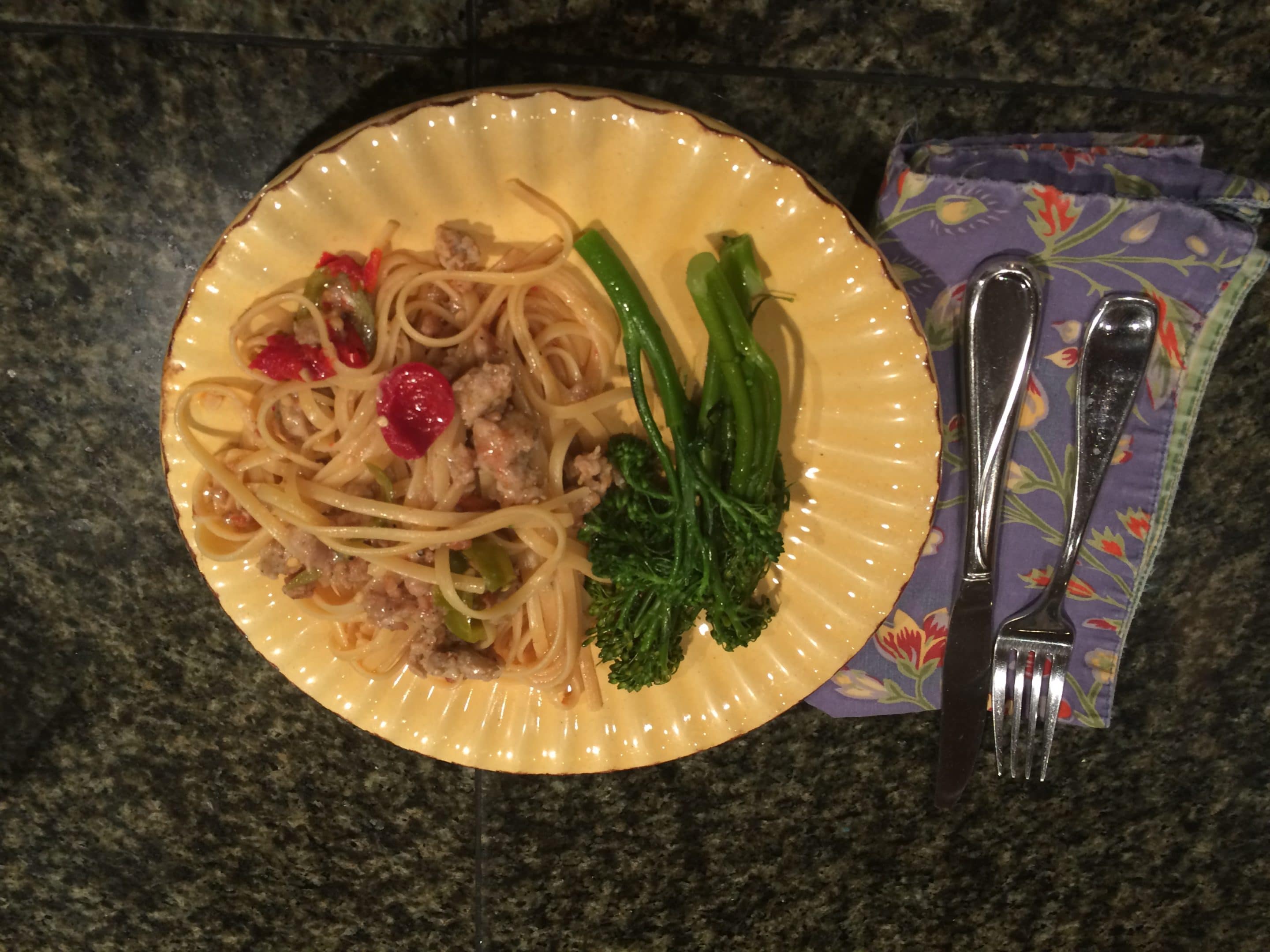 Linguini with sweet vinegar peppers Sequoia Signs Recipes