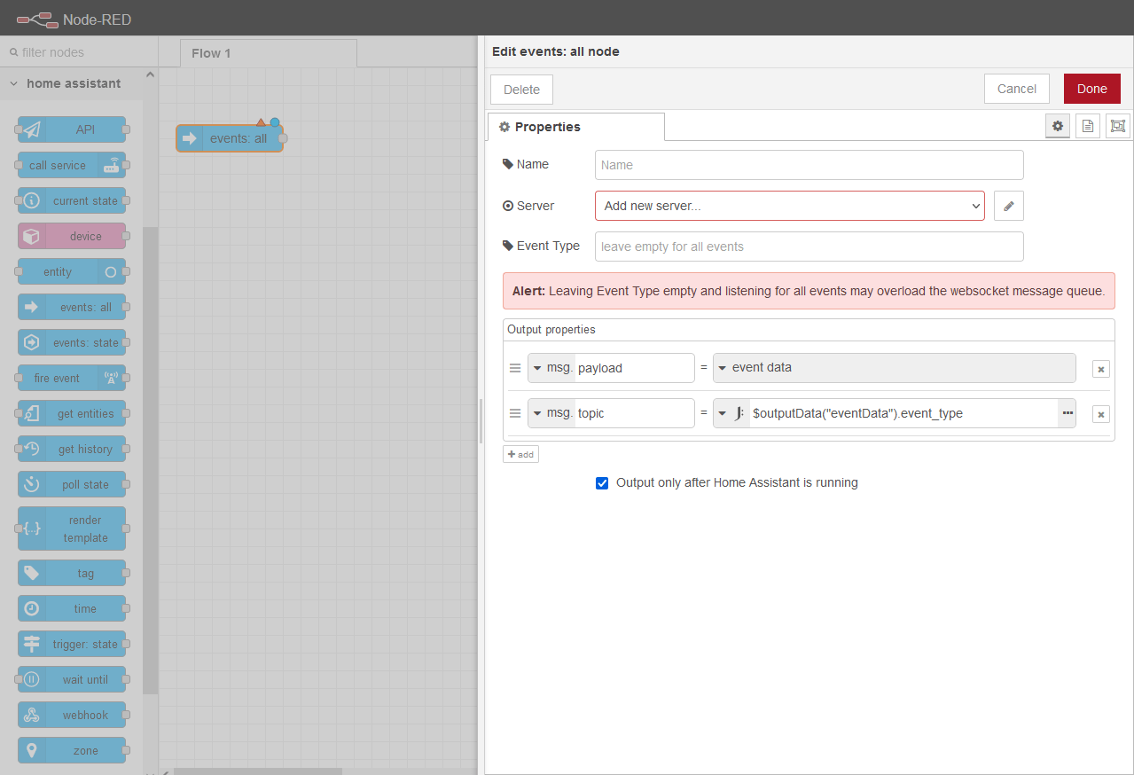 Home Assistant Container Part 5 NodeRED Sequr