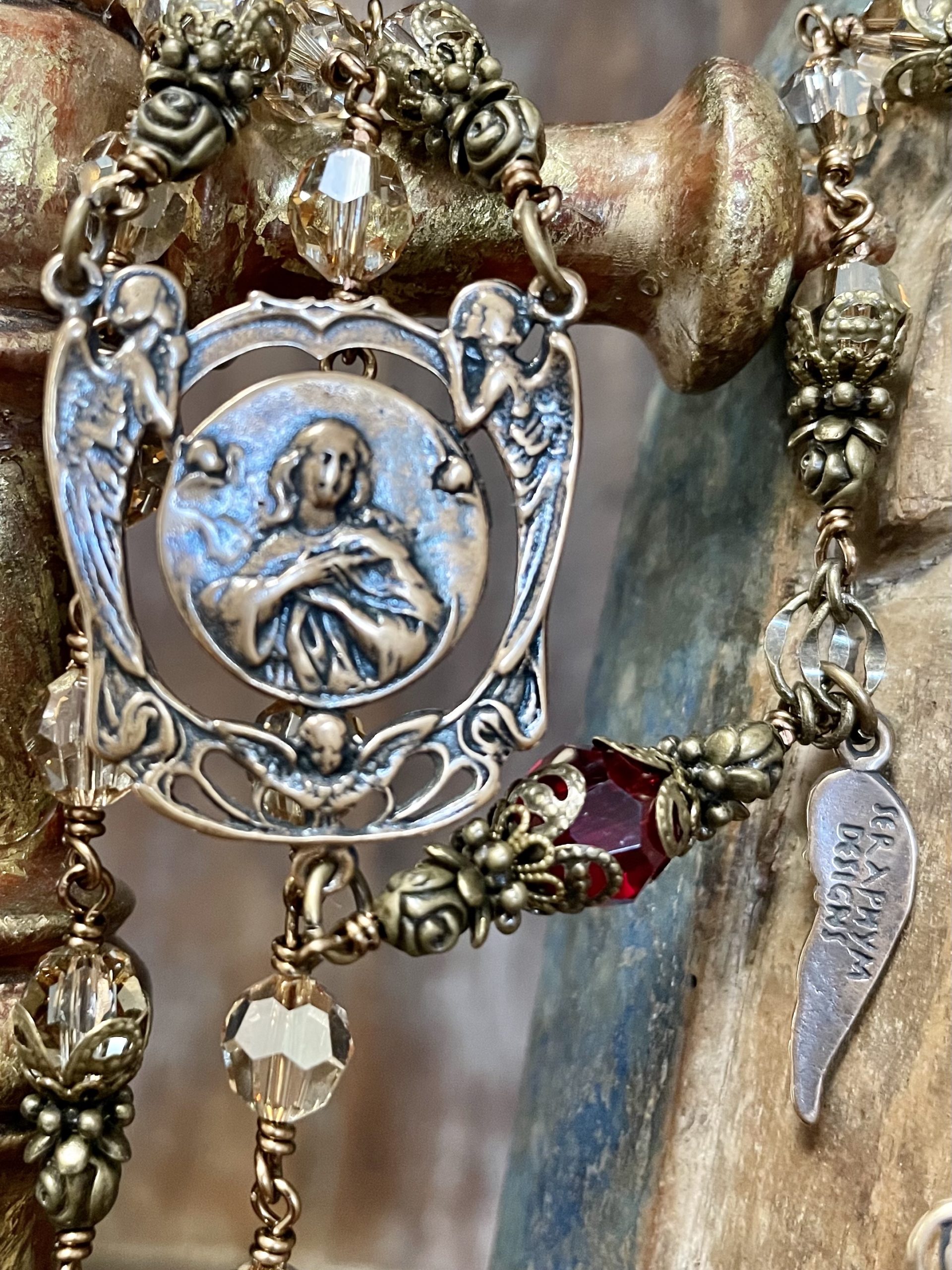 MARY'S HOLY ANGELS HEIRLOOM ROSARY Seraphym Designs