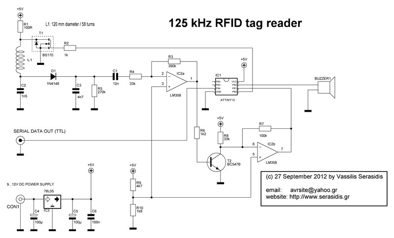 125 kHz RFID reader