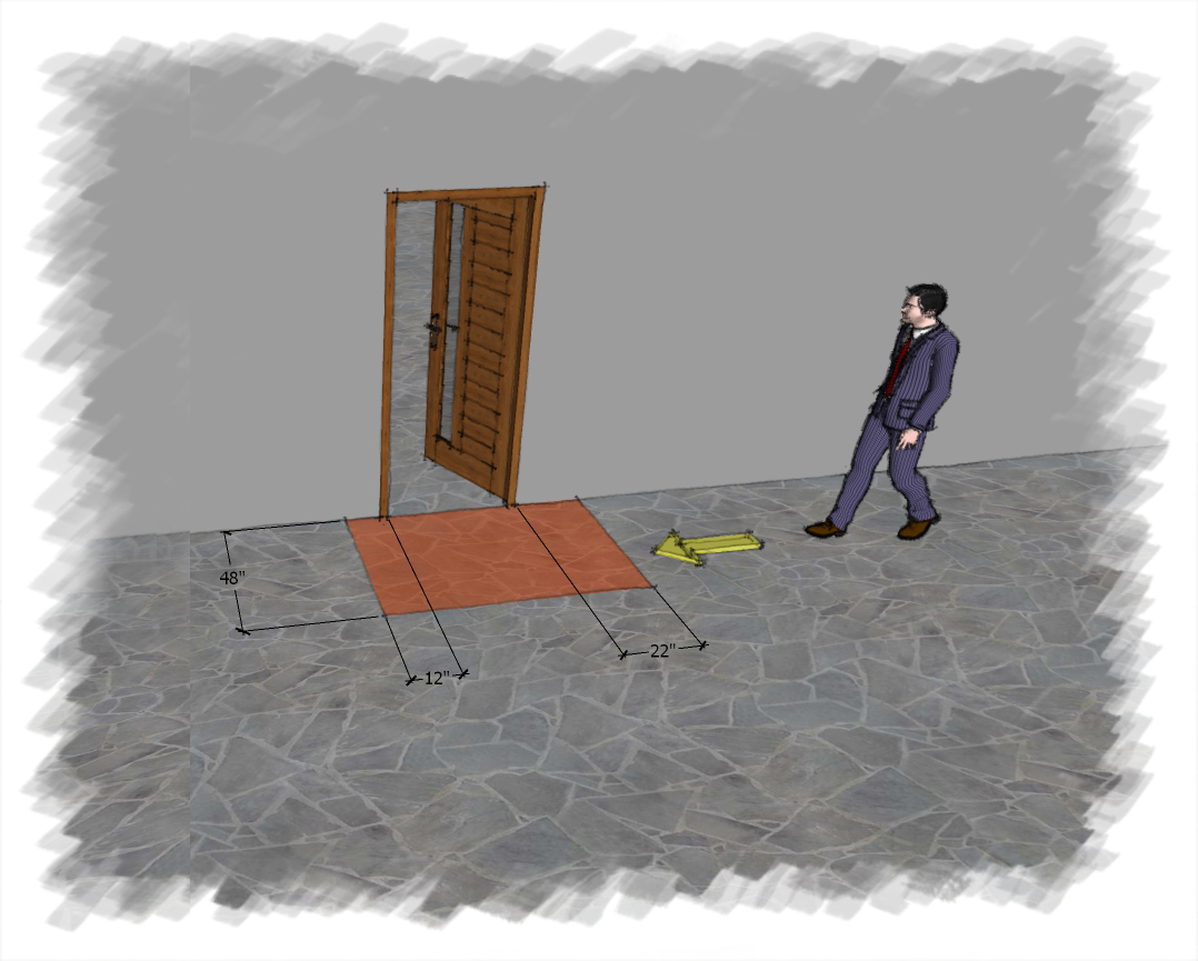 Clearance around a door Serbin Studio