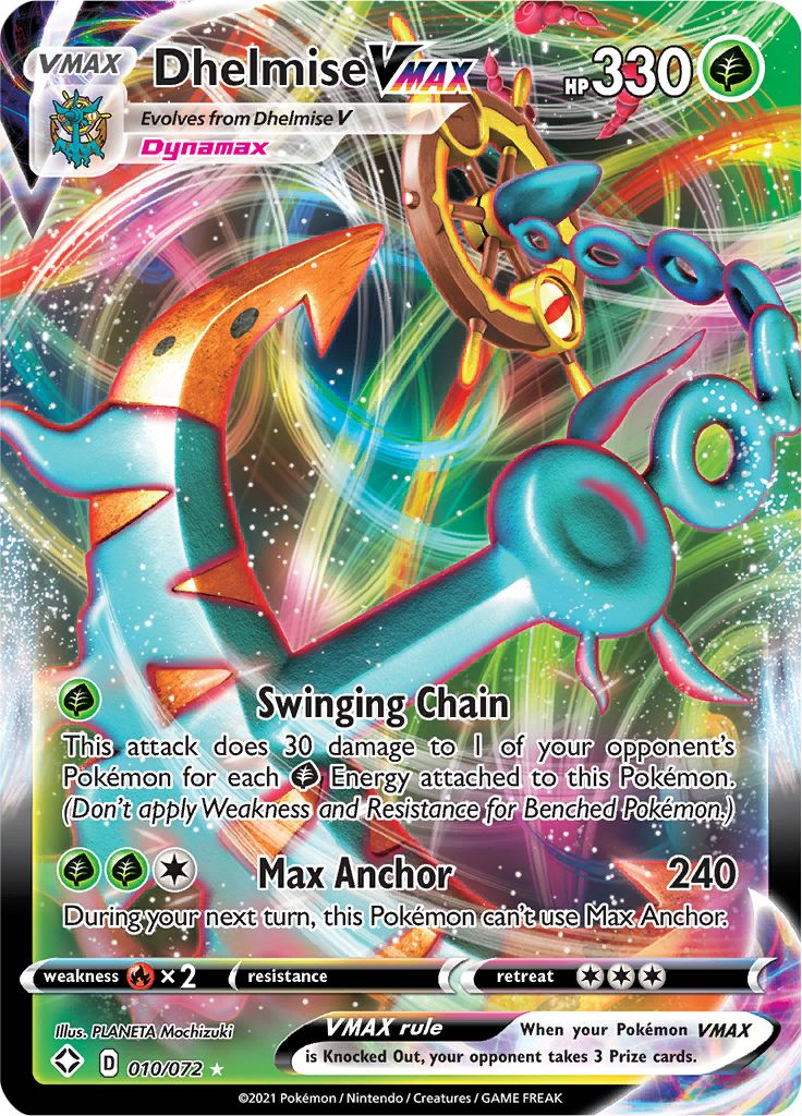Pokémon Card Database Shining Fates 10 Dhelmise VMAX