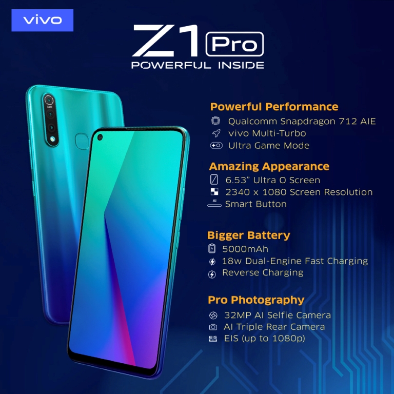 vivo Z1 Pro, Smartphone dengan Performa Tangguh Resmi Hadir di