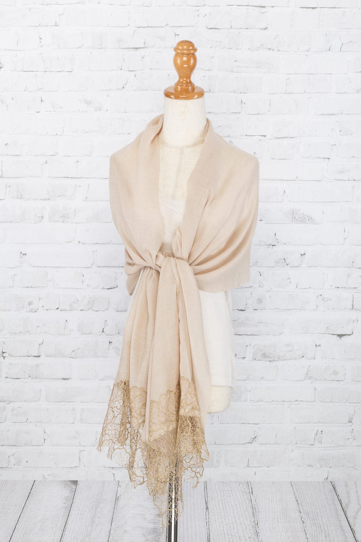 100 Cashmere embellished shawl Serenity Fair