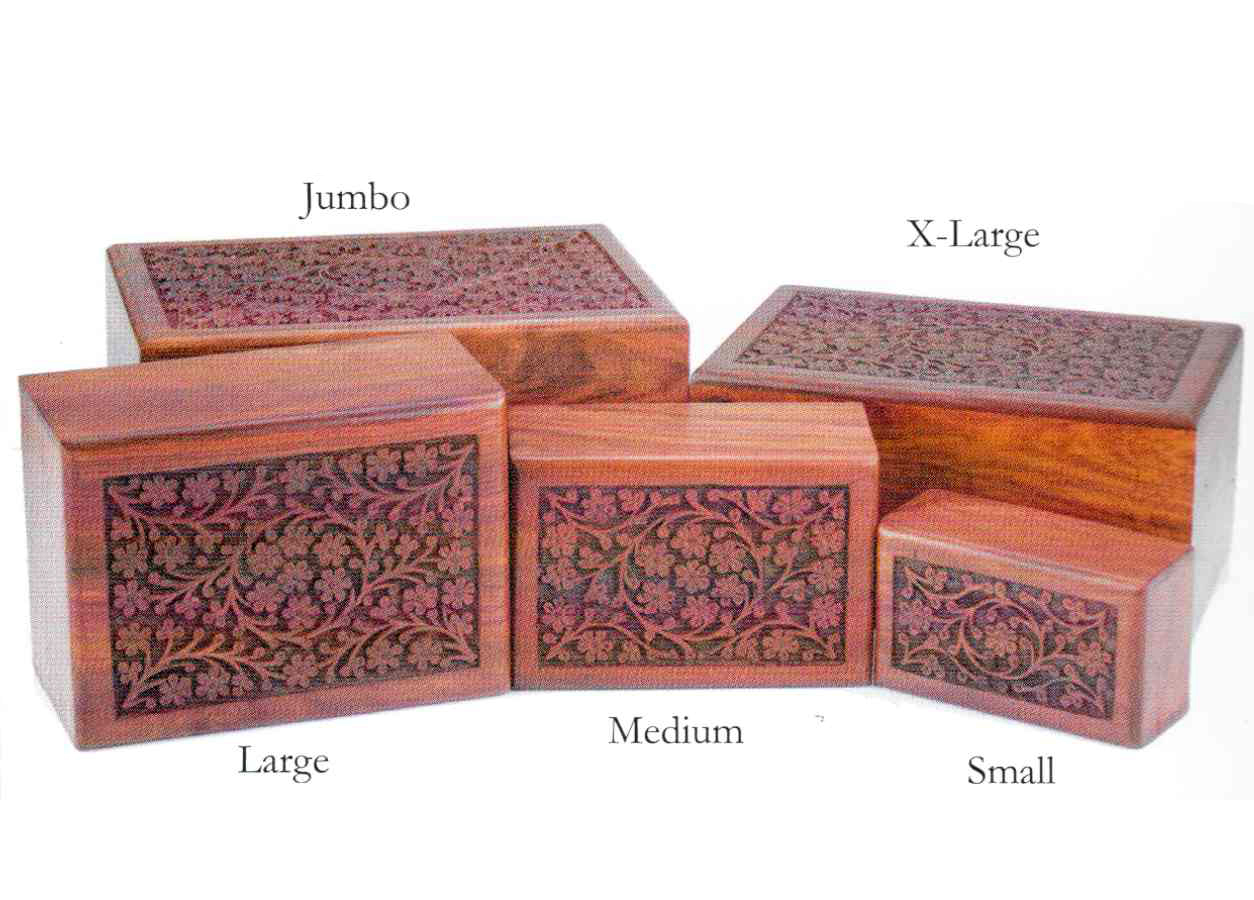 Sheesham Rosewood Urn Serenity InHome Pet Euthanasia