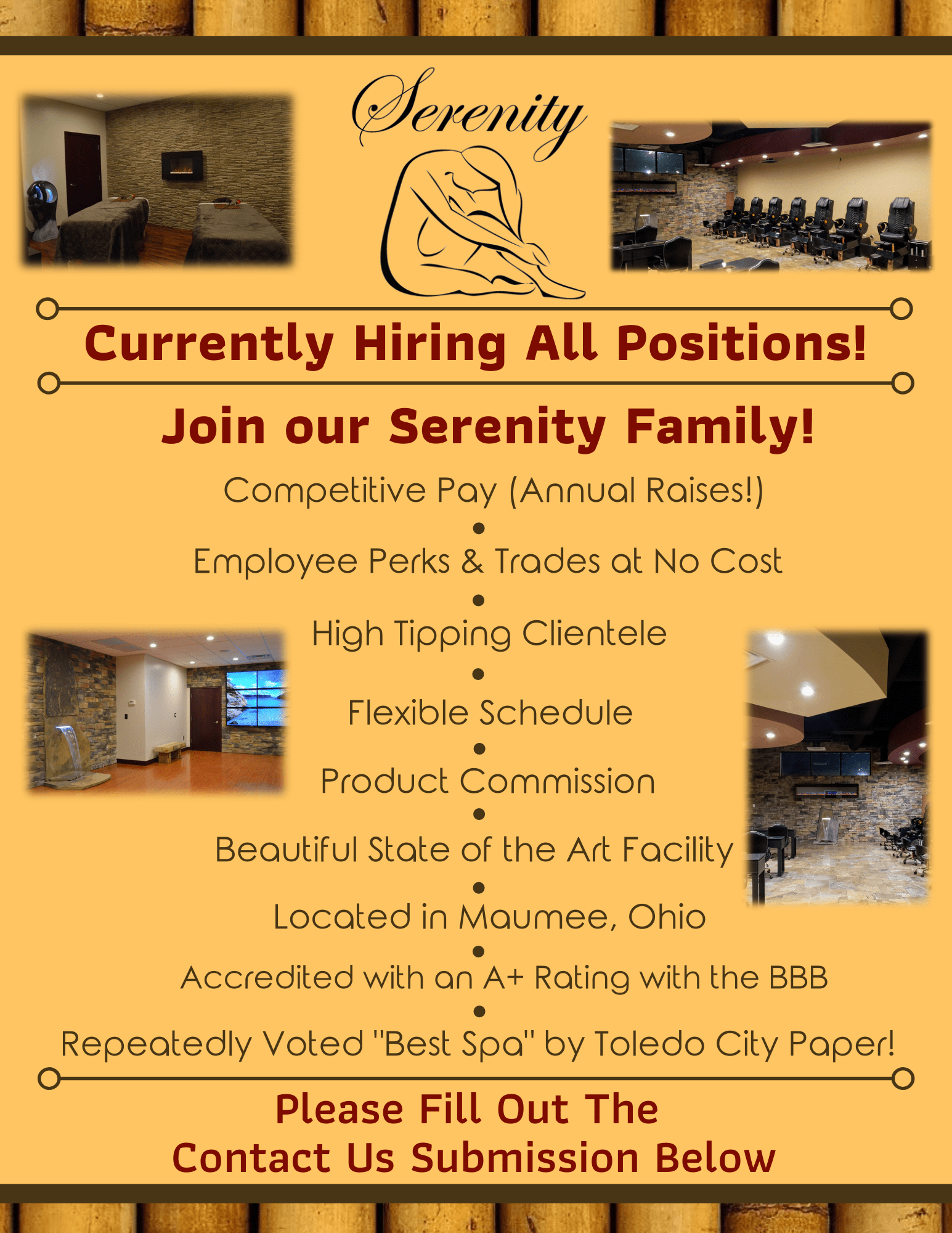 Hiring Serenity Health & Wellness Center