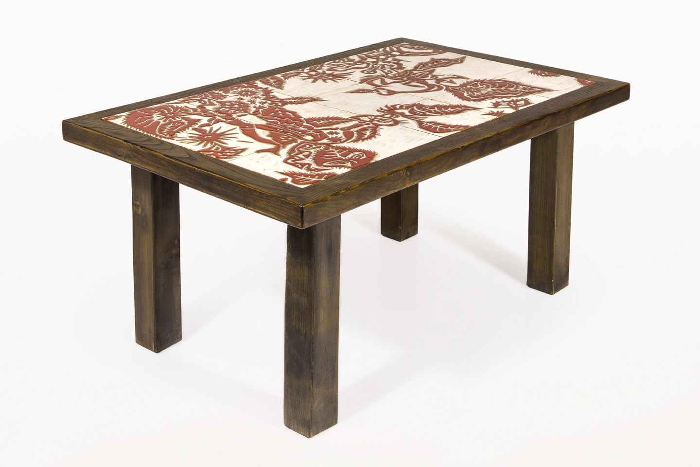 Jean Lurçat Coffee Table, circa 1960, France Serge Castella