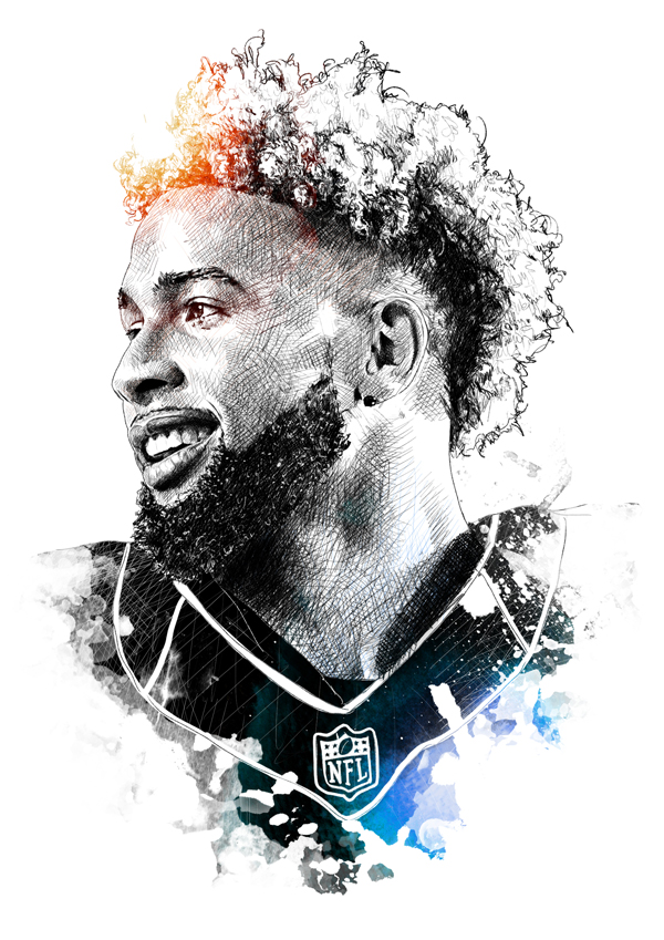 How To Draw Odell Beckham Jr Easy "How To" Images Collection