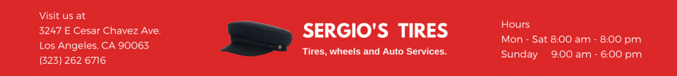 Sergio's | Get Deals, Services, New & Used Tires, Repairs, Scheduled