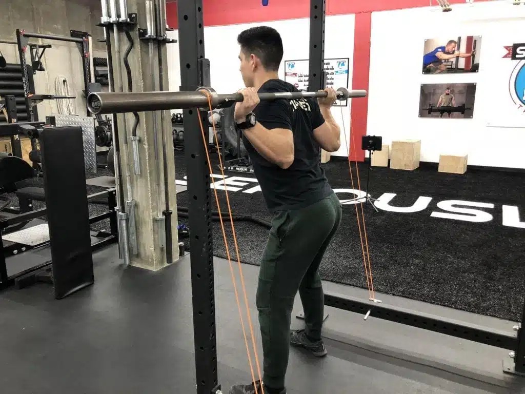 How To Do Band Resisted Low Bar Squats Seriously Strong
