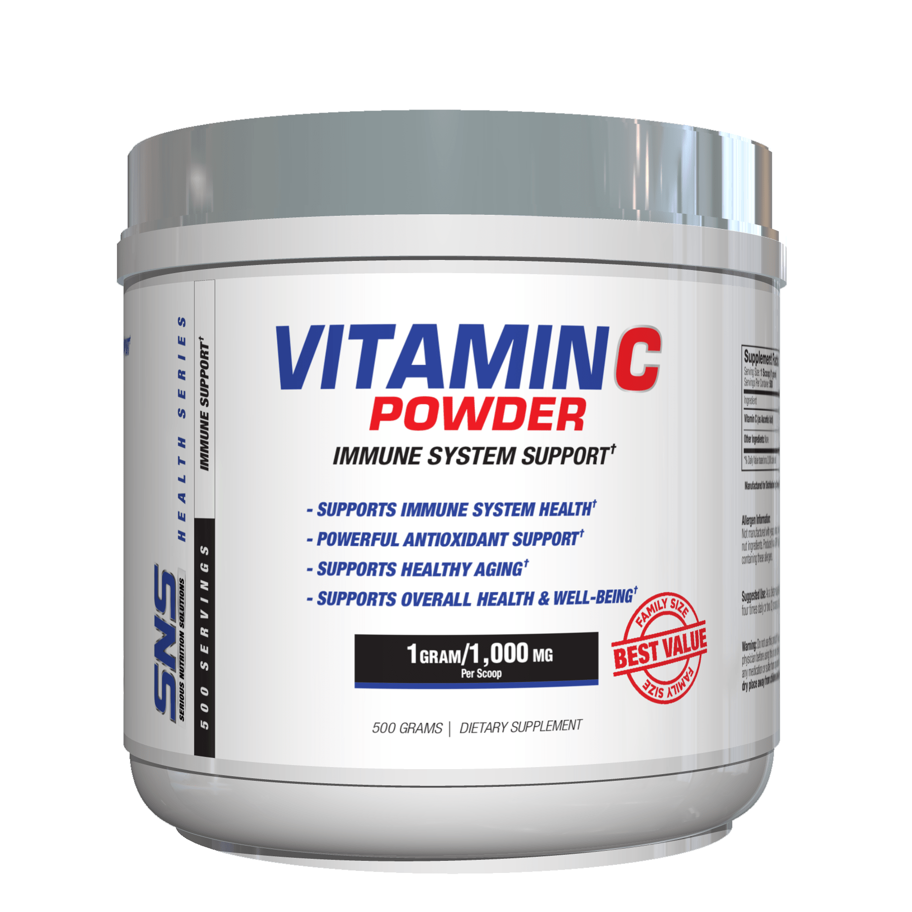 SNS Vitamin C Powder 500 Grams Available Now