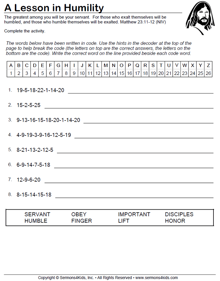 A Lesson in Humility Children's Sermons from Serm...