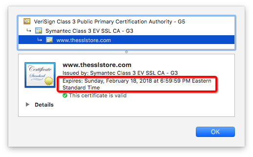How to check the SSL domain certificate for validity