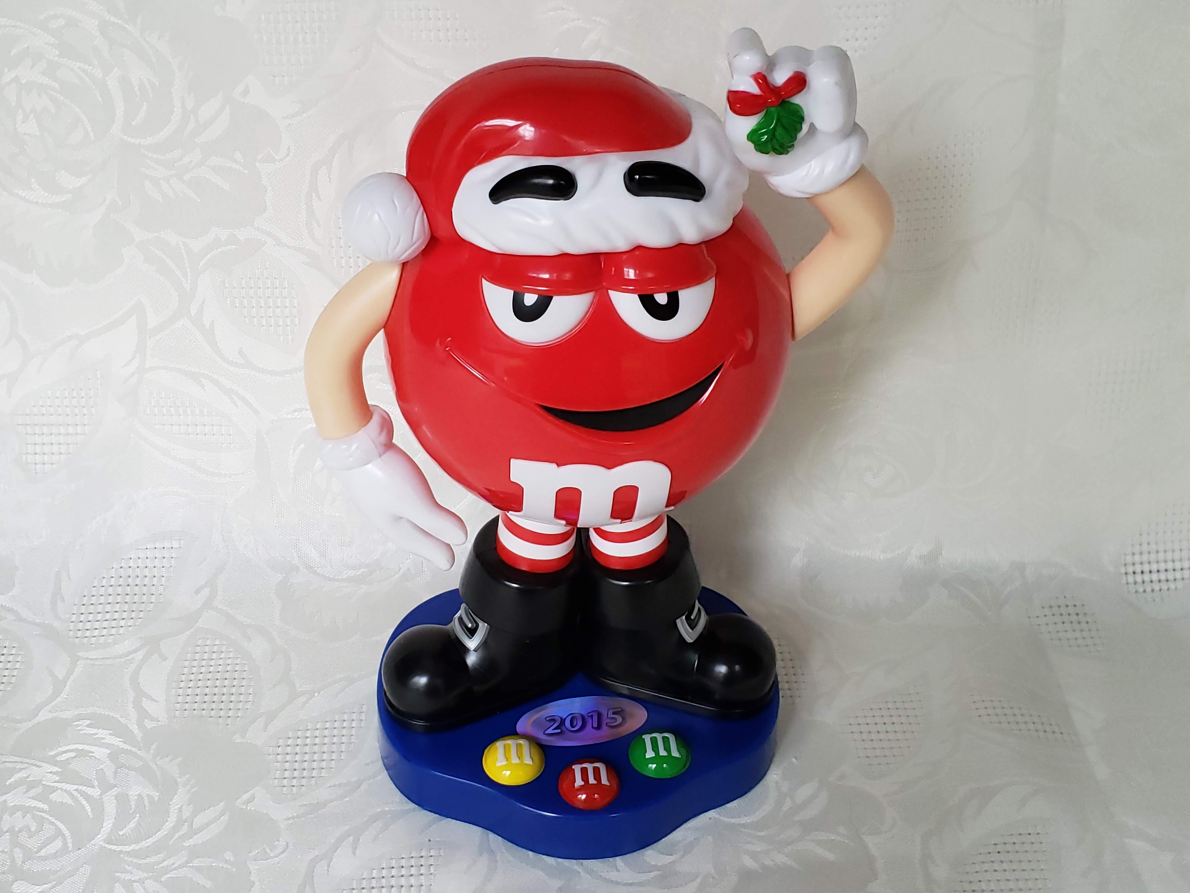 Holiday Red M&M Candy Dispenser Aunt Gladys' Attic