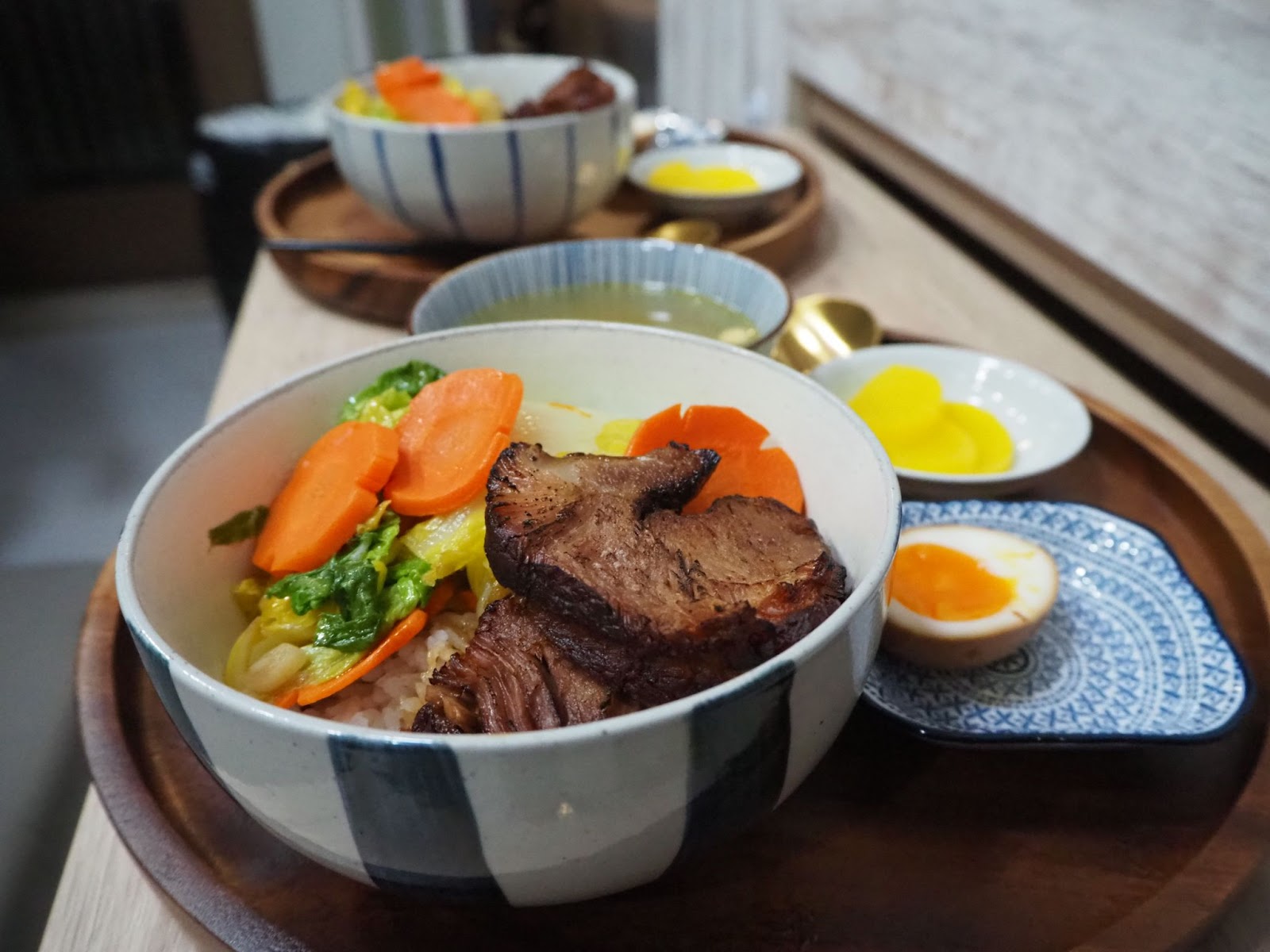 Succulent and Tender Chashu Pork Rice Bowls Served With Rice