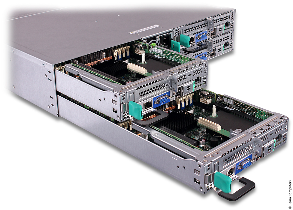 Intel QUAD H2000LP 2U, 4x Xeon E52418L 64 core, E52450