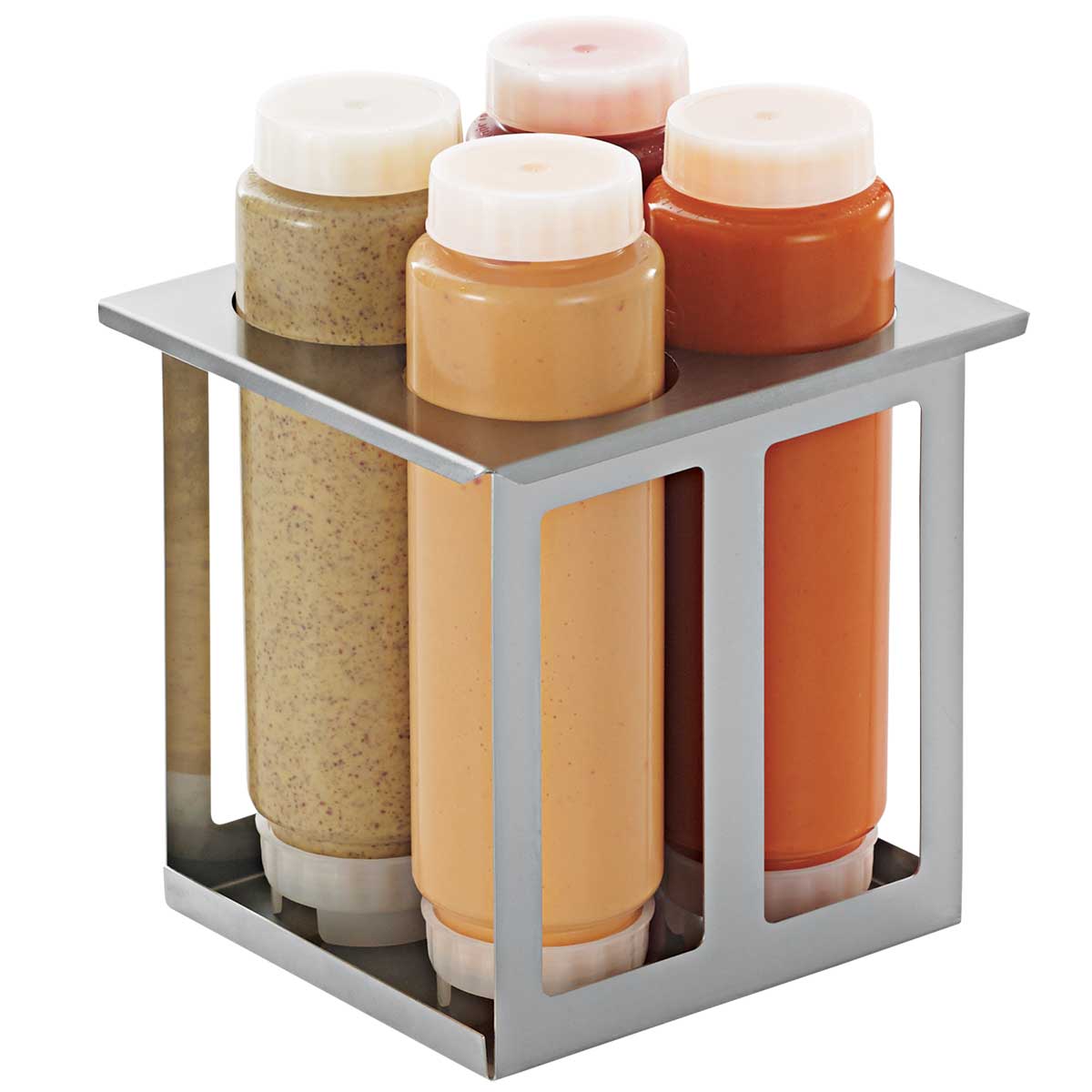 DropIn Holder with 4 FIFO Squeeze Bottles Server Products