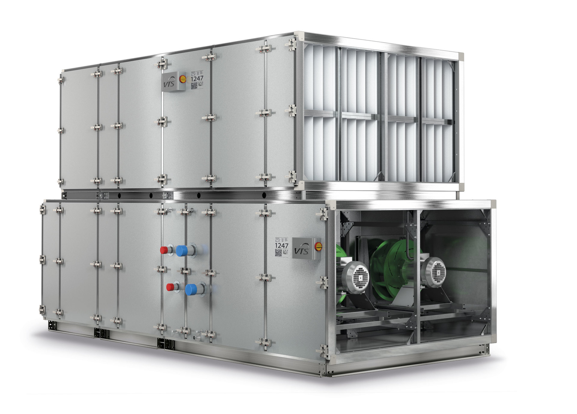 Ventilation air handling units for airconditioning systems of BDG type