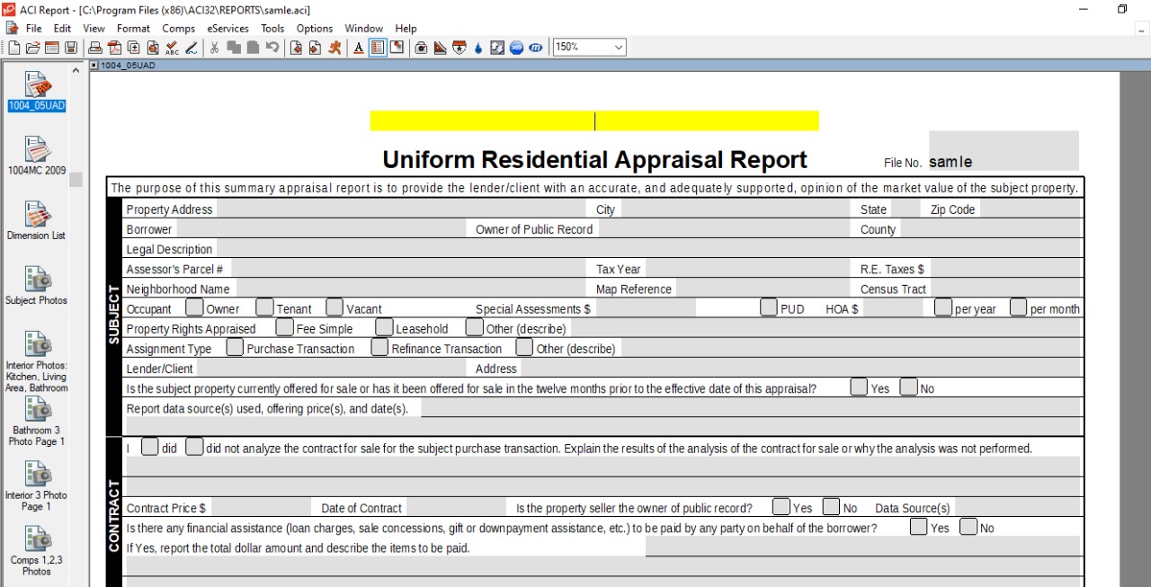 Real Estate Appraisal Data Entry Services