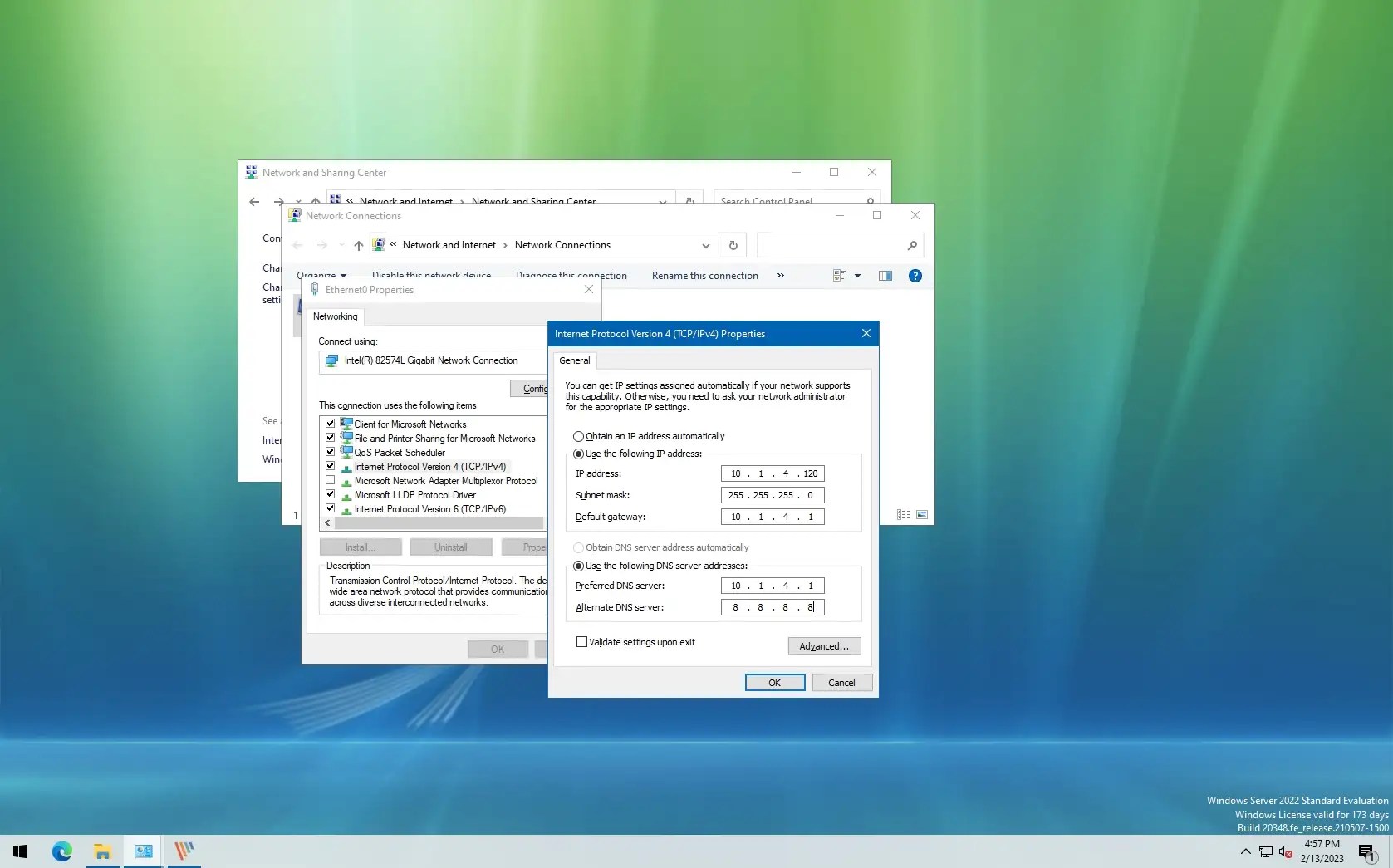 How to assign static IP address on Windows Server 2022 Server Decode
