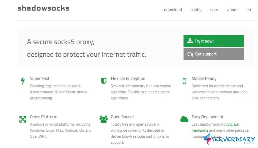 How to install Shadowsocks server on Centos 7 SERVERDIARY