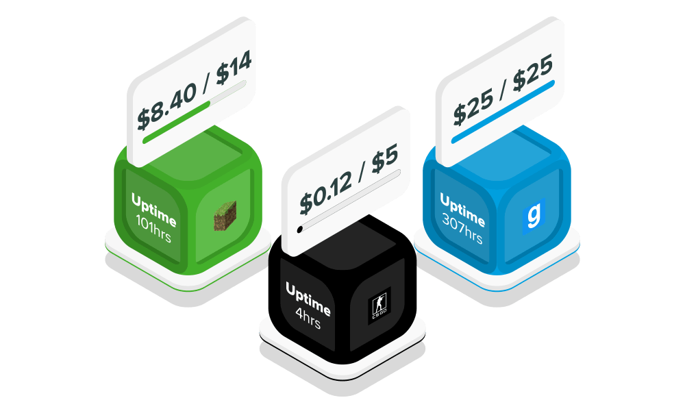 Pay Hourly Minecraft Servers