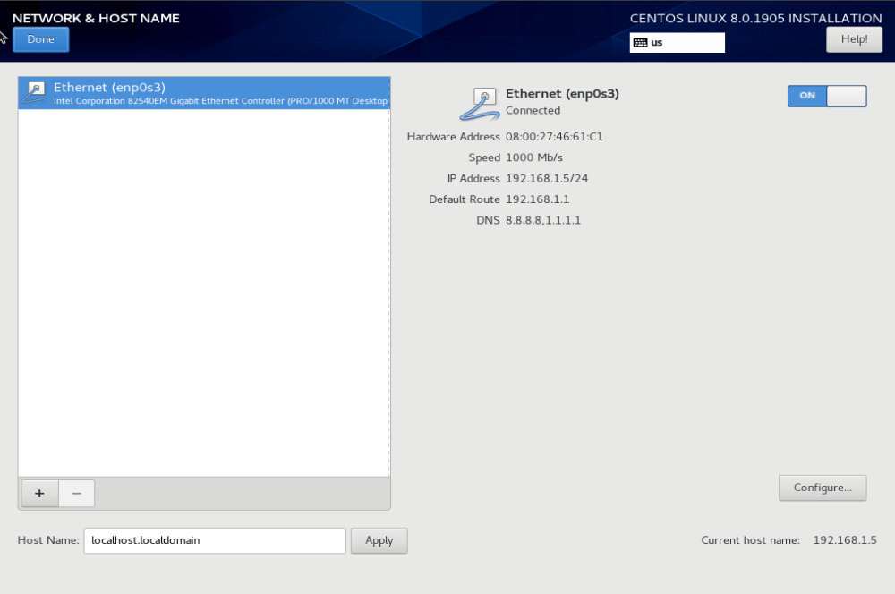 Install CentOS 8 from Net boot ISO ServerOK