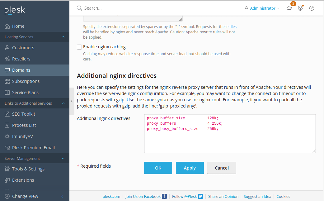 Nginx upstream sent too big header ServerOK