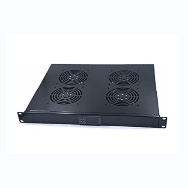 RockRack Rack Mount Cooling Fan Tray 4 Fans With Digital Temperature