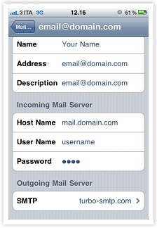 Smtp Settings For Iphone