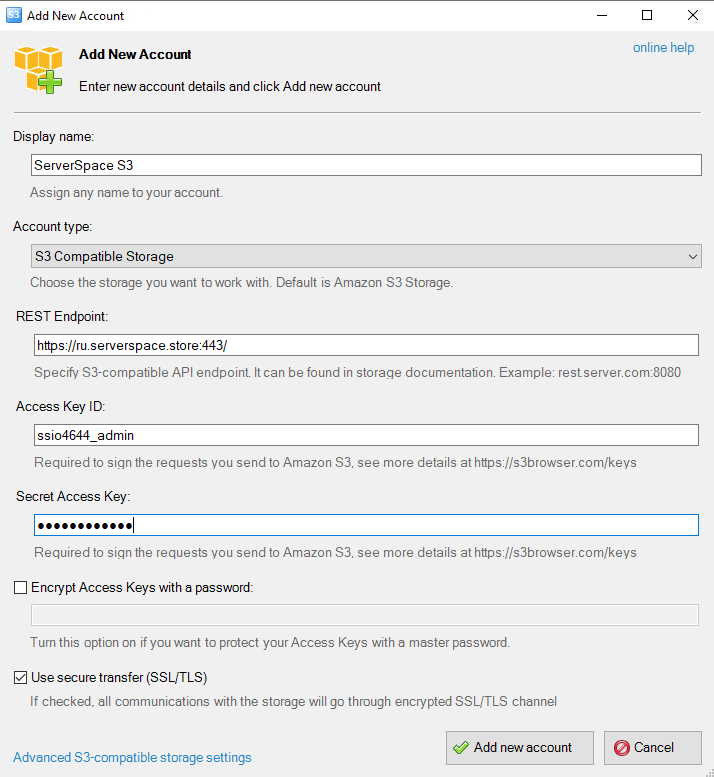 Veeam Backup and S3 storage Instructions