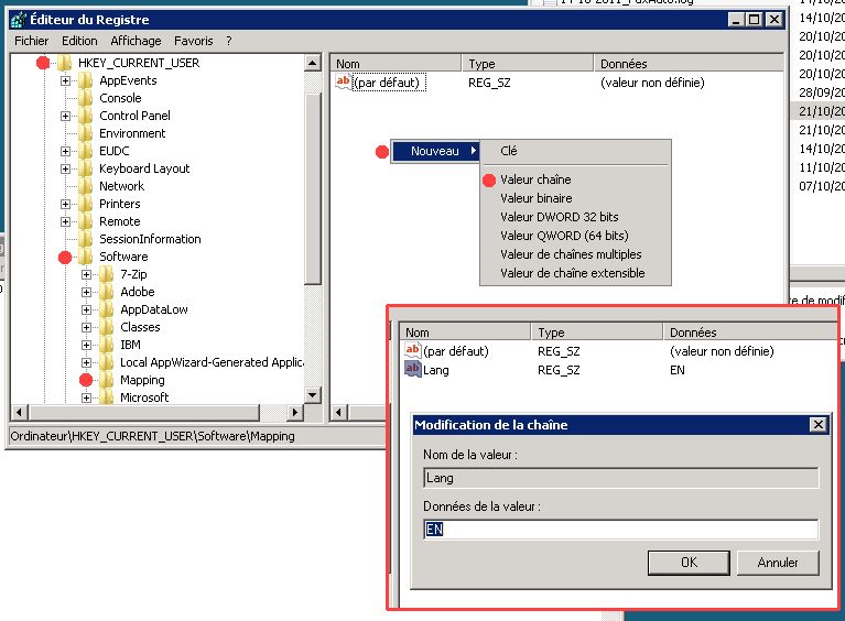 Interface en anglais — MappingDoc