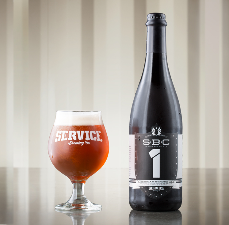 SBC 1 Anniversary Ale American Strong Ale Service Brewing Co.