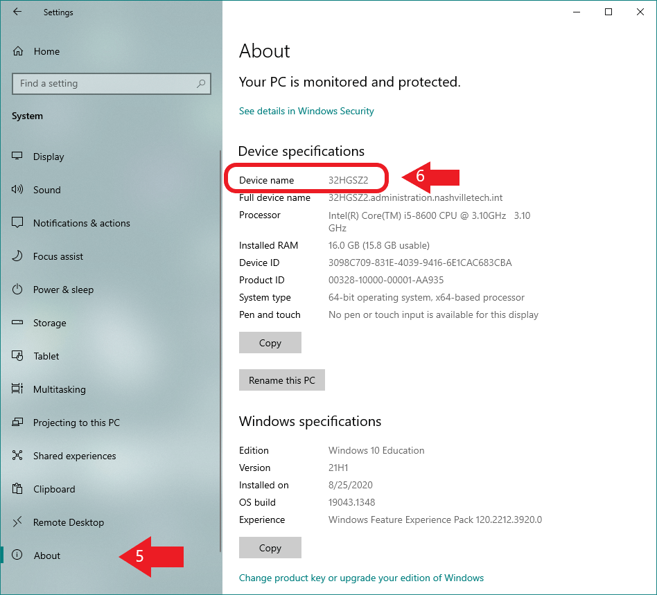 Find Service Tag Service Desk Nashville State Community College