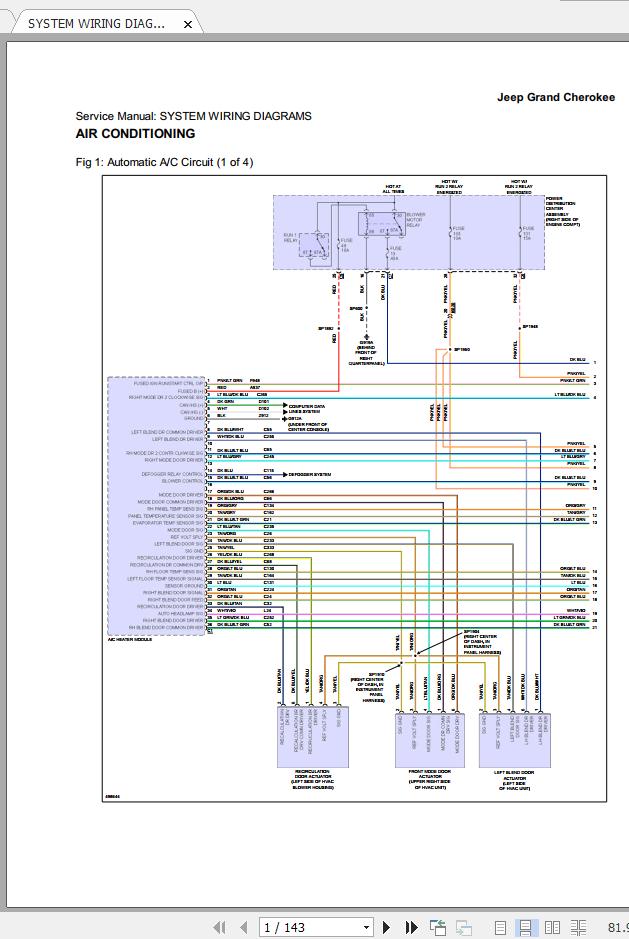 Jeep Grand Cherokee Wiring Schematic