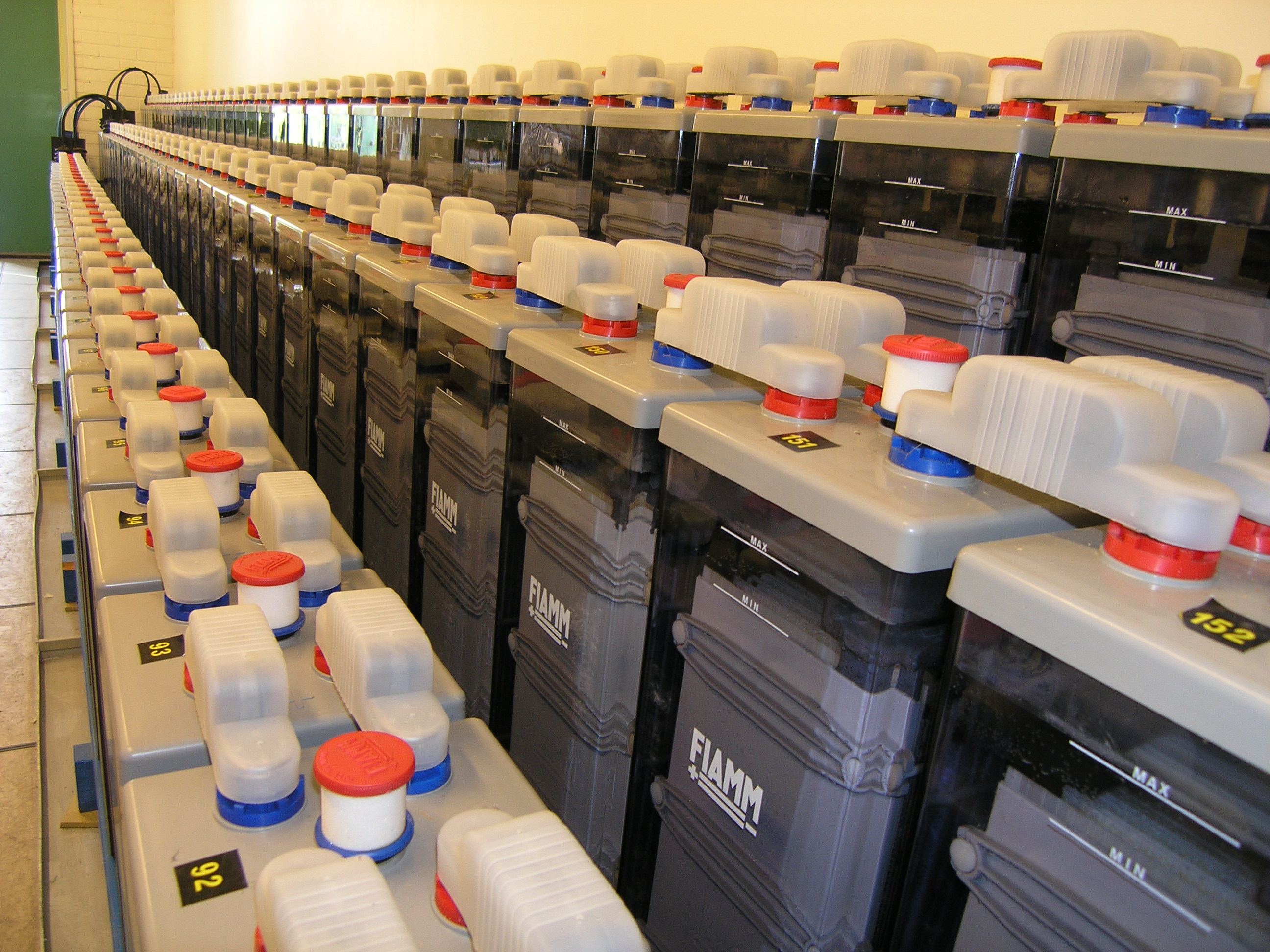 Ventilation in battery room Servicepoolen