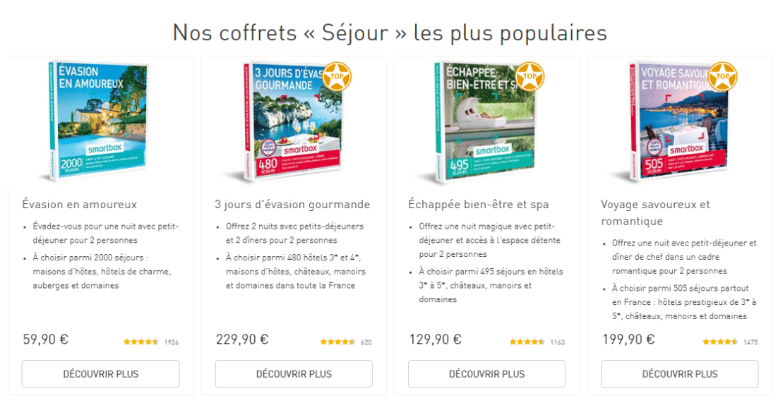 Problème avec un coffret Smartbox service d'aide en ligne