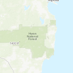 Huron National Forest Map Huron National Forest Map