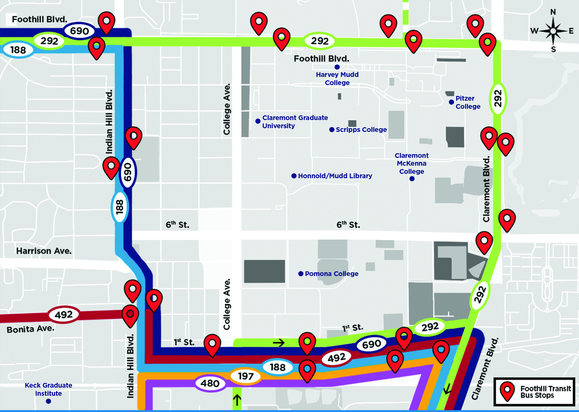 Foothill Transit Class Pass The Claremont Colleges Services