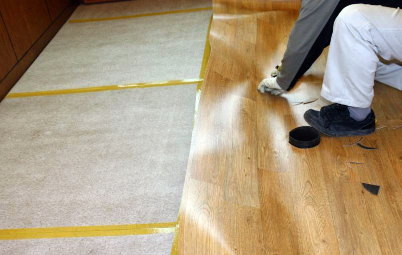 A wave or bubble on linoleum no problem, what to do