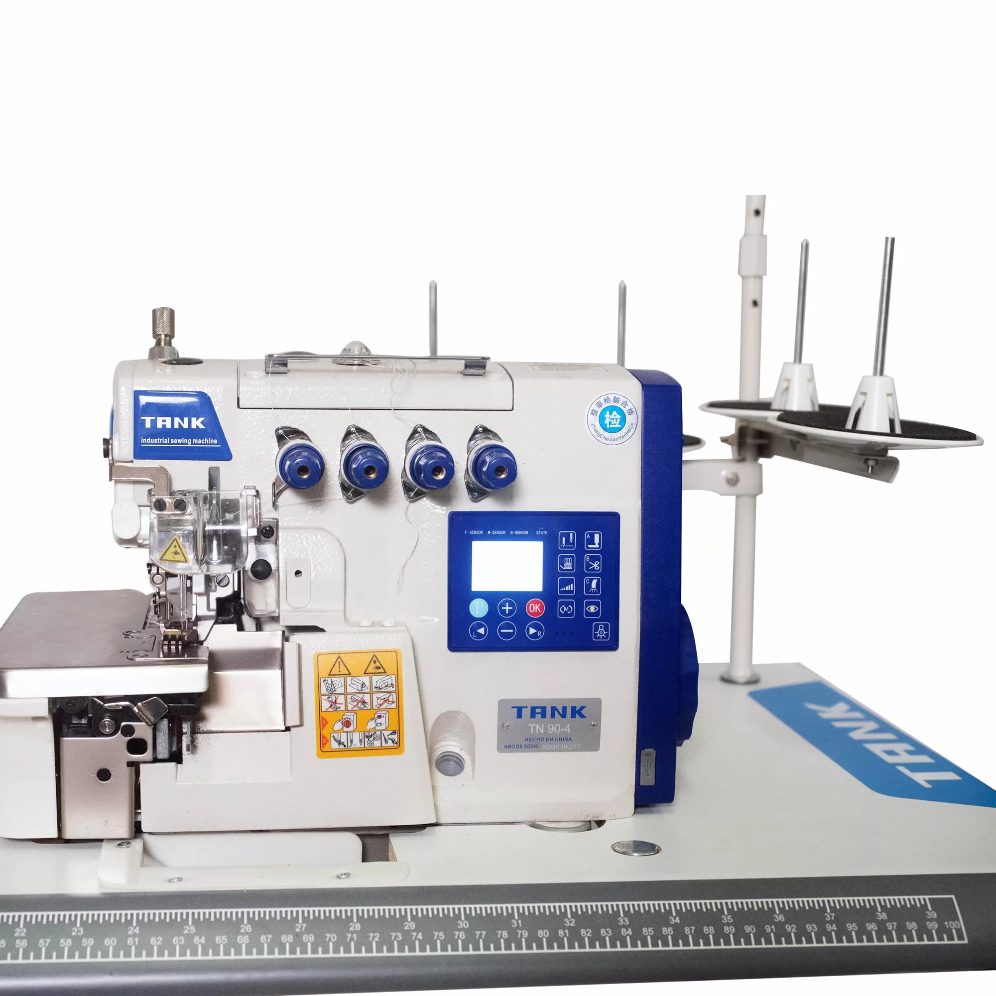 TN904 Máquina overlock 4 hilos automática con motor incorporado Servimac