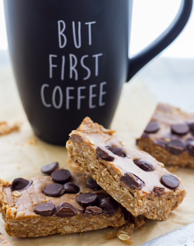 Easy Vegan Peanut Butter Oat Bar Recipe (NoBake!) Serving Realness