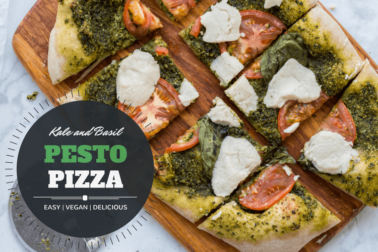 Vegan Pesto Pizza Recipe for Lazy People Serving Realness