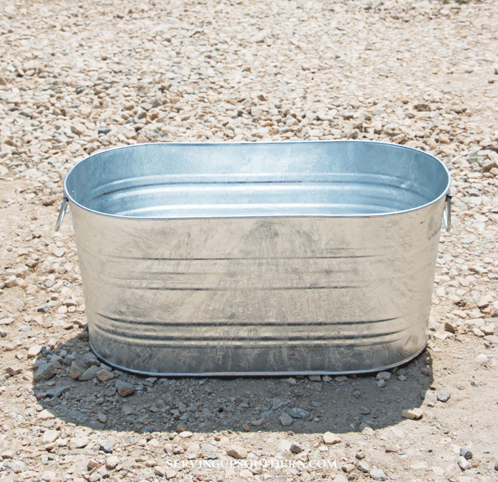 How To Age New Galvanized Containers
