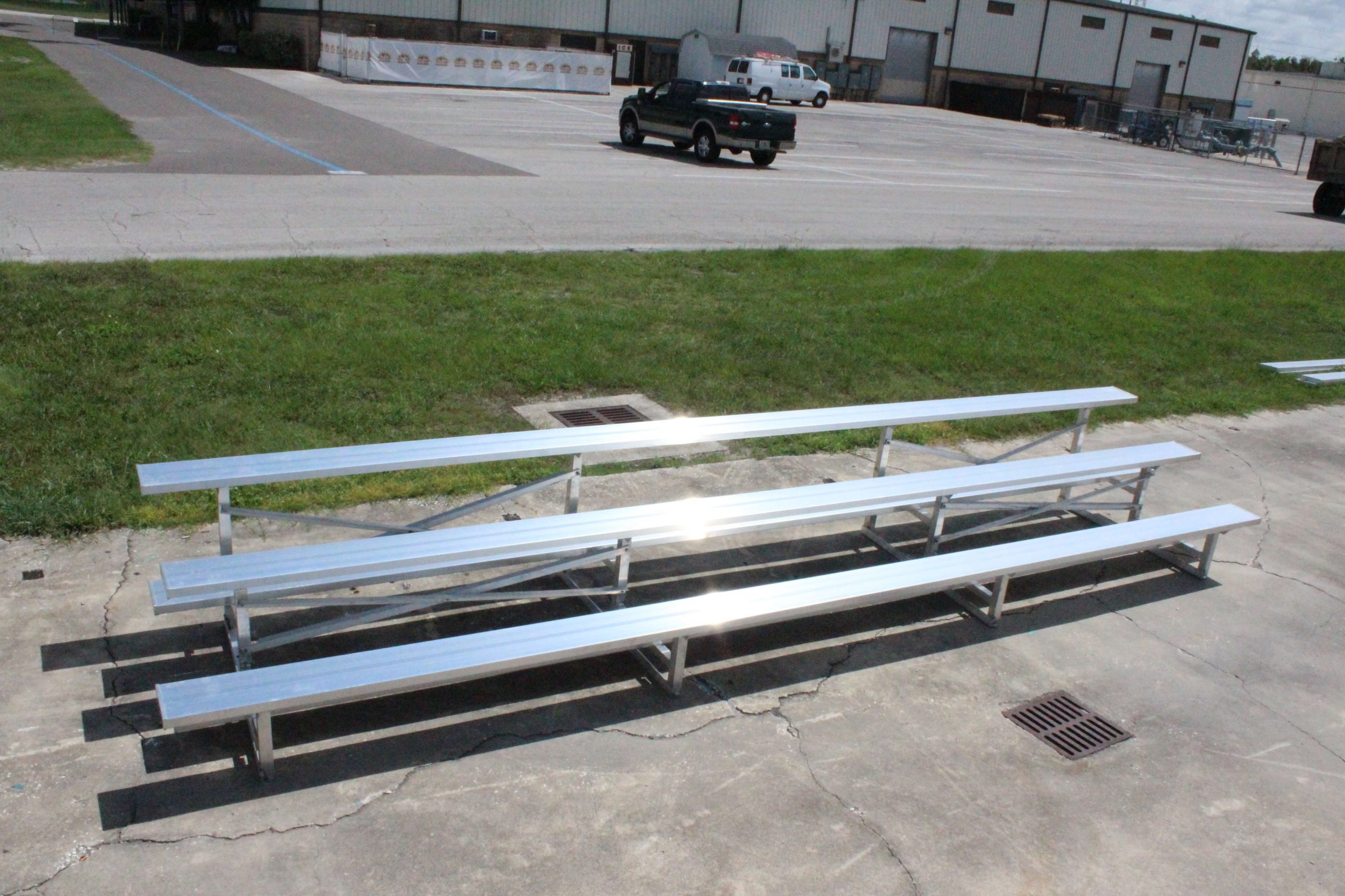 3 Row Aluminum Bleachers for Sale Call to Order