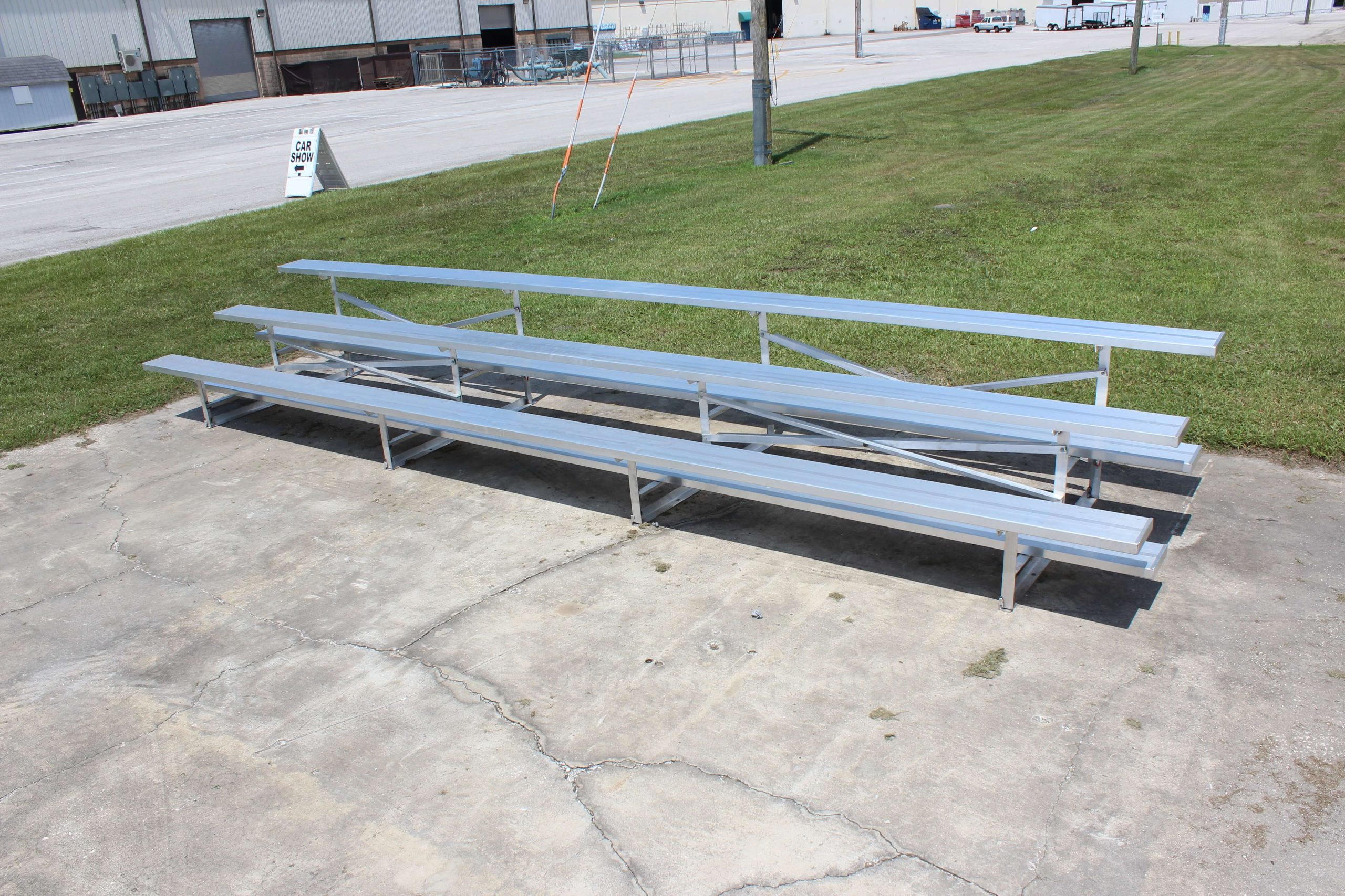 3 Row Aluminum Bleachers for Sale Call to Order